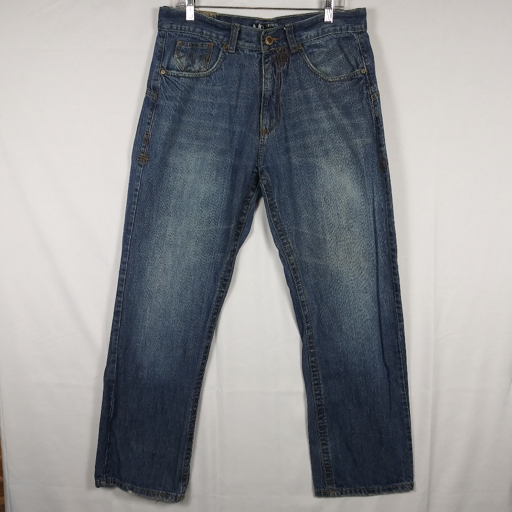 Vintage Most Official Brand M 07 Dnm Jeans Mens 34x32 Blue Embroidered Y2k